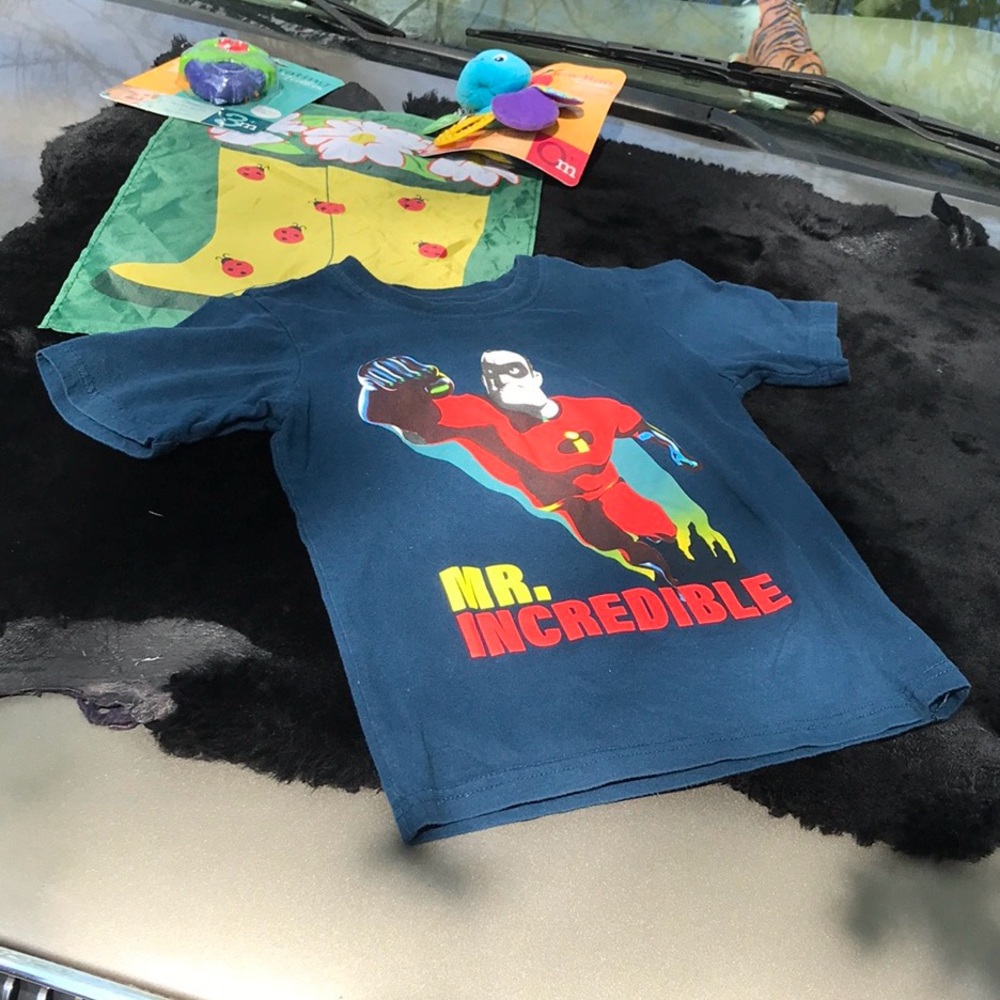 Disney Pixar Incredibles 2 Blue Short Sleeves Tee Mr Incredible Boys 6/6X
